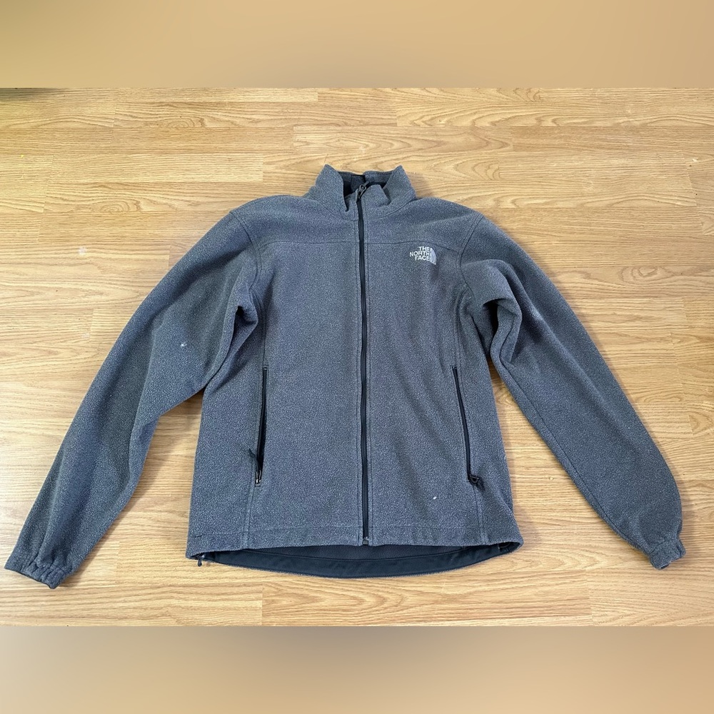 Pre Owned The Northface Fleece Jacket Gray Small Men's